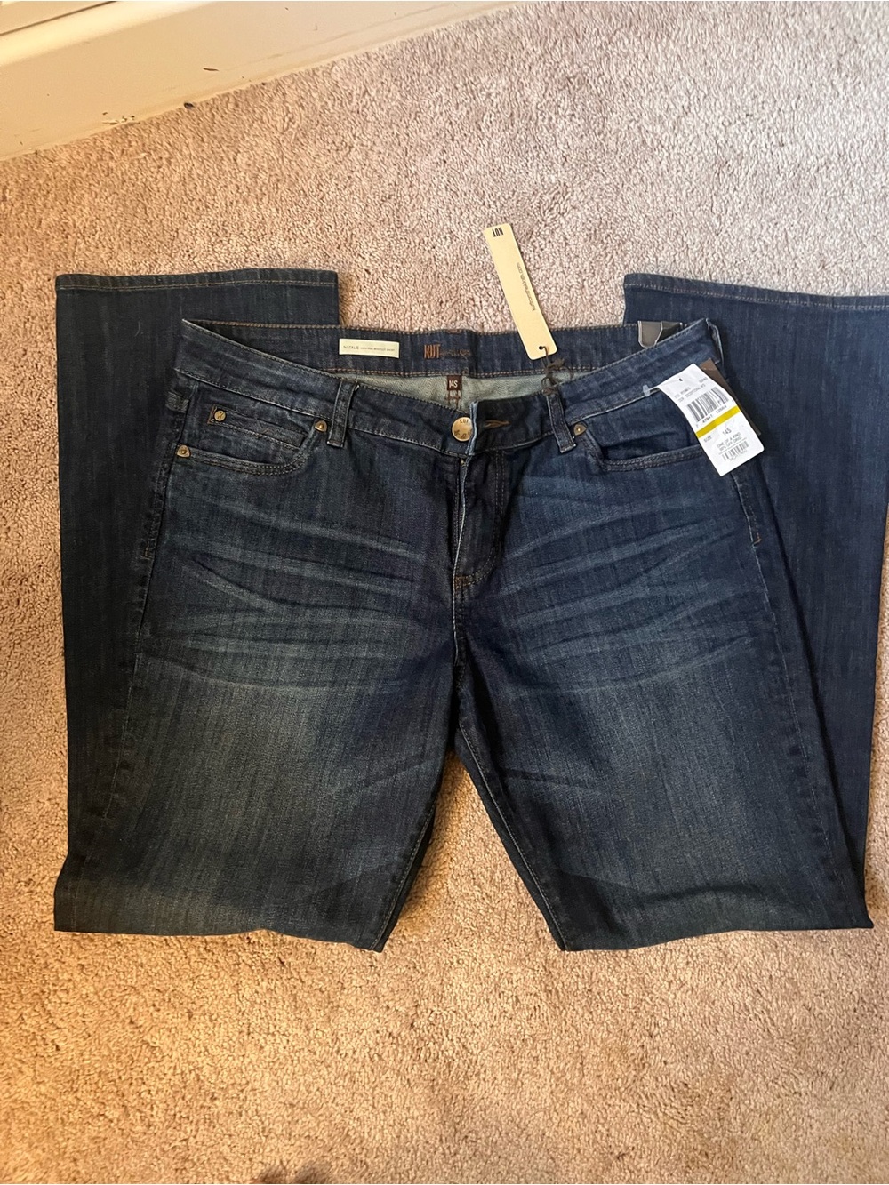 Kut from the Kloth 14 SHORT Natalie Dark Blue Denim Jeans